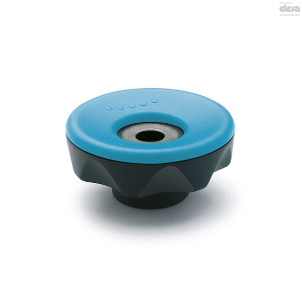 Elesa Black-oxide steel boss, plain pass-through hole, ELK.56 FP-A-10-C5 ELK-FP - main